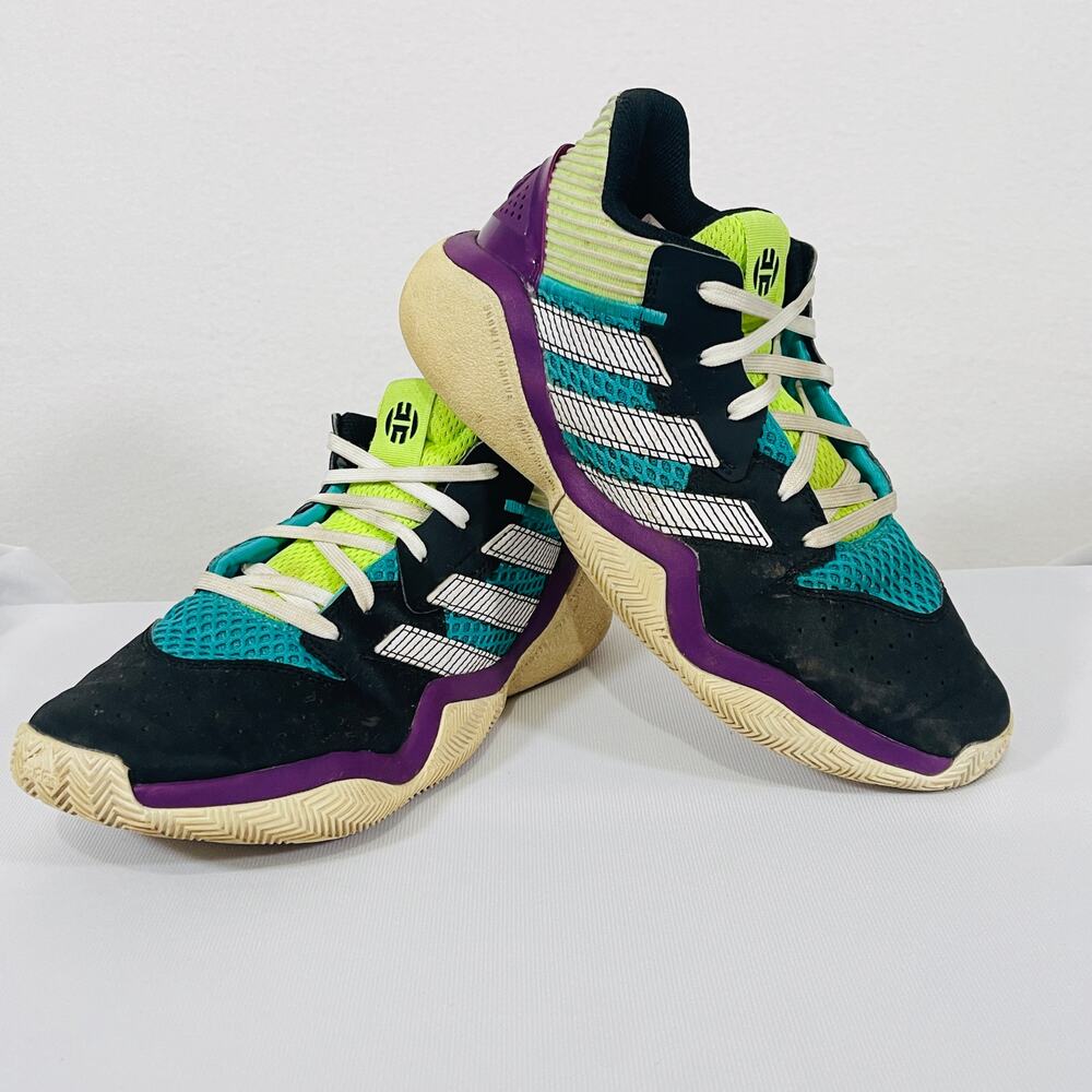 Adidas Shoes Unisex Kids 5 Multicolor Leather Mid Top Sneakers Trainers